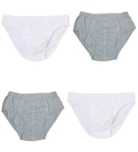 4 Adet Erkek % 100 Pamuk Önyıldız Kom Slip - 1