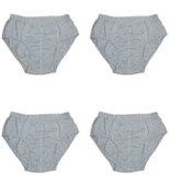 4 Adet Erkek % 100 Pamuk Önyıldız Kom Slip - 4