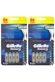 Gillette Sensor3 Erkek Tıraş Bıçakları, 8+8 Yedek Tıraş Bıçağı - 2