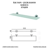İGK YAPI - ÇELİK BANYO KARACA ETAJER (KR10-005) - 4