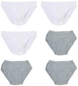 6 Adet Erkek % 100 Pamuk Önyıldız Kom Slip - 1