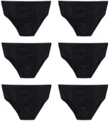 6 Adet Erkek % 100 Pamuk Önyıldız Kom Slip - 4