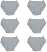 6 Adet Erkek % 100 Pamuk Önyıldız Kom Slip - 5