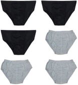 6 Adet Erkek % 100 Pamuk Önyıldız Kom Slip - 2