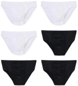 6 Adet Erkek % 100 Pamuk Önyıldız Kom Slip - 3