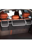 Araç Bagaj Düzenleyici Çanta Organizer 4 Cepli Araba Çantası Oto Içi Aksesuarları Otomobil Aksesuar thumbnail 1