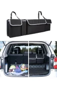 Araç Bagaj Organizer 4 Cepli Bagaj Düzenleyici Oto Bagaj Çantası thumbnail 1