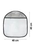 Oto Direksiyon Güneşliği Araç Araba Direksiyon Kılıfı Koruma Örtüsü Güneşlik Gölgelik - 5
