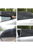 2 Adet Oto Yan Cam Perdesi Araba Arka Güneşlik Araç Anne Bebek Çocuk Perde thumbnail 3