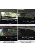 2 Adet Oto Yan Cam Perdesi Araba Arka Güneşlik Araç Anne Bebek Çocuk Perde thumbnail 5