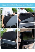 Araba Araç Oto Yan Cam Güneşlik Örtü Perde Kılıf Güneşliği Araba Anne Bebek Emzirme Perdesi thumbnail 1