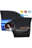2araba Araç Oto Yan Cam Güneşlik Örtü Perde Kılıf Güneşliği Araba Anne Bebek Emzirme Perdesi thumbnail 3