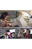 2 Adet Oto Yan Cam Perdesi Araba Arka Güneşlik Araç Anne Bebek Çocuk Perde Arka Koltuk Emzirme Örtü - 2