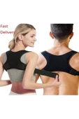 Unisex Siyah Yeni Nesil Dik Duruş Korsesi Kamburluk Önleyici Terletmez Korse - 5
