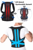 Çift Balenli Bel ve Sırt Korsesi Dik Durus Spor Bel Sırt Omuz Kambur Önleyici Korse thumbnail 1