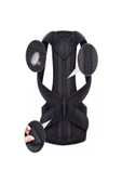 Inndream Unisex Siyah Çift Balenli Duruş Düzeltici Bel Sırt Omuz Destekleyici Korse thumbnail 3