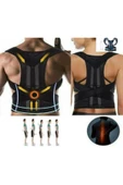 Çift Balenli Bel ve Sırt Korsesi Dik Durus Spor Bel Sırt Omuz Kambur Önleyici Korse thumbnail 3