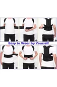 Çift Balenli Dik Durmayı Sağlayan Sırt Omuz Bel Korsesi Unisex Kamburluk Önleyici Dik Duruş Korsesi thumbnail 4