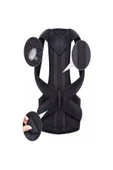 Inndream Unisex Siyah Çift Balenli Duruş Düzeltici Bel Sırt Omuz Destekleyici Korse thumbnail 3