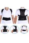Dik Duruş Korsesi Unisex Siyah Dik Durmak Için Kamburluk Medikal Önleyici Ortopedik Sırt Korse thumbnail 4