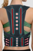 Ortopedik Dik Duruş Korsesi Balenli Manyetik Kamburluk Önleyici Korse Erkek Sırt Korsesi thumbnail 3