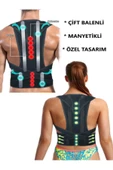 Ortopedik Dik Duruş Korsesi Kamburluk Önleyici Unisex Balenli Manyetik Korse thumbnail 1