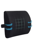 Lüx Ortopedik Bel Sırt Minderi Araç Koltuk Sandalye Bel Desteği Yastığı thumbnail 4