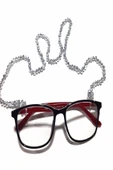 Dekoratif Kristal Gözlük Zinciri - 4