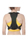 Unisex Siyah Balenli Medikal Korse Ortopedik Kamburluk Önleyici Sırt Dik Duruş Korsesi thumbnail 4