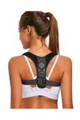 Deri Desenli Erkek Sırt Korsesi Kemeri Spor Korse Dik Duruş ve Omuz Tutuş Destekli Korse thumbnail 1