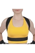 Unisex Siyah Balenli Medikal Korse Ortopedik Kamburluk Önleyici Sırt Dik Duruş Korsesi thumbnail 5