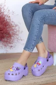 Pembe Potin Kalın Taban Kadın Sandalet A246-19 - 10