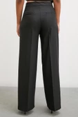 Geniş Paça Pantolon Siyah - 5