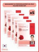 Dermal Nemlendirici Ve Pürüzsüzleştirici Gül Özlü Kolajen Maske 23gr 5 Adet - 1