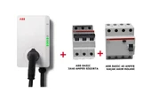 Terra Ac 22 kW Duvar Tipi Elektrikli Kablolu Araç Şarj Ünitesi+Abb Basıc 3X40 Amper Sigorta +40 Amper KAaçak Akım Rolesi - 1