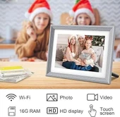 YunQiDeer Dijital Fotoğraf Çerçevesi WiFi 10.1 Inc 16GB 1280x800 IPS Ekran - 1