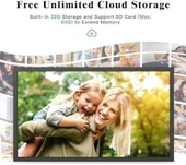 Nethgrow Büyük Dijital Resim Çerçevesi 21.5 Inc 32Gb 1920x1080 IPS Ekran - Siyah - 2