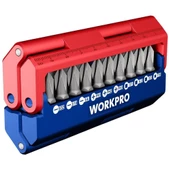 WORKPRO WP221062 13 Parça Manyetik CR-V Vidalama Bits Uç Seti - 4