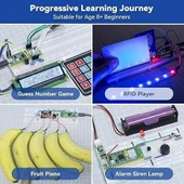 SunFounder Raspberry Pi Pico Ultimate Başlangıç Seti 450+ Parça - 4