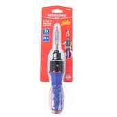Workpro Wp221069 6-In-1 Profesyonel Cr-V Cırcırlı Manyetik Tornavida Seti - 8