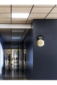 GİZEM SHOP WC Yönlendirme (İKİLİ) Tabelası Siyah Pleksi Üzeri Gold Pleksi - 5