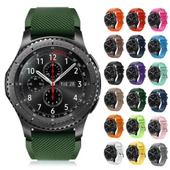 Samsung Gear S3 ve Huawei Watch Gt Gt2 Silikon Kordon Kayış - 1