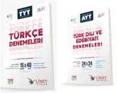 Limit Tyt Türkçe + Ayt Edebiyat Deneme Seti 2 Kitap 2024 - 1