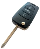 Kia Rio Uyumlu Anahtar Kabı Kumanda Kabı Oto Anahtarlık Vidalı Logolu thumbnail 3