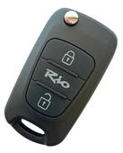 Kia Rio Uyumlu Anahtar Kabı Kumanda Kabı Oto Anahtarlık Vidalı Logolu thumbnail 1