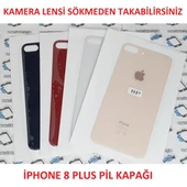 İphone 8 PLUS Arka Pil Batarya Kapağı (CAM) - 1