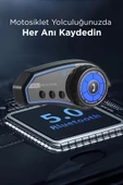 Torima BT35 with light Rgb Renkli Işıklı ve Yüksek Sesli Bluetooth Kask Intercom Motosiklet Interkom Kulaklık - 3