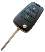 Hyundai Elantra Uyumlu Anahtar Kabı Kumanda Kabı Oto Anahtarlık Vidalı Logolu - 3