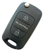 Hyundai Elantra Uyumlu Anahtar Kabı Kumanda Kabı Oto Anahtarlık Vidalı Logolu - 1