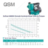 Duffmart QSM600 Kendinden Emişli Sıcak Su Pompası - 2